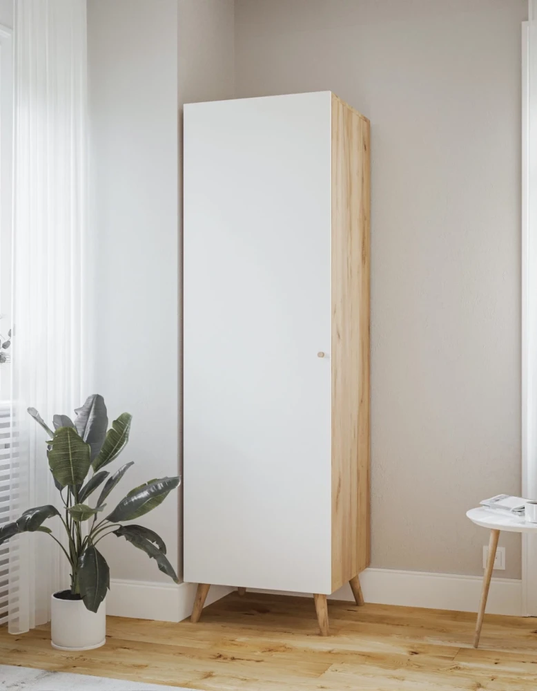 Szafa kolor biały / dąb 60x195