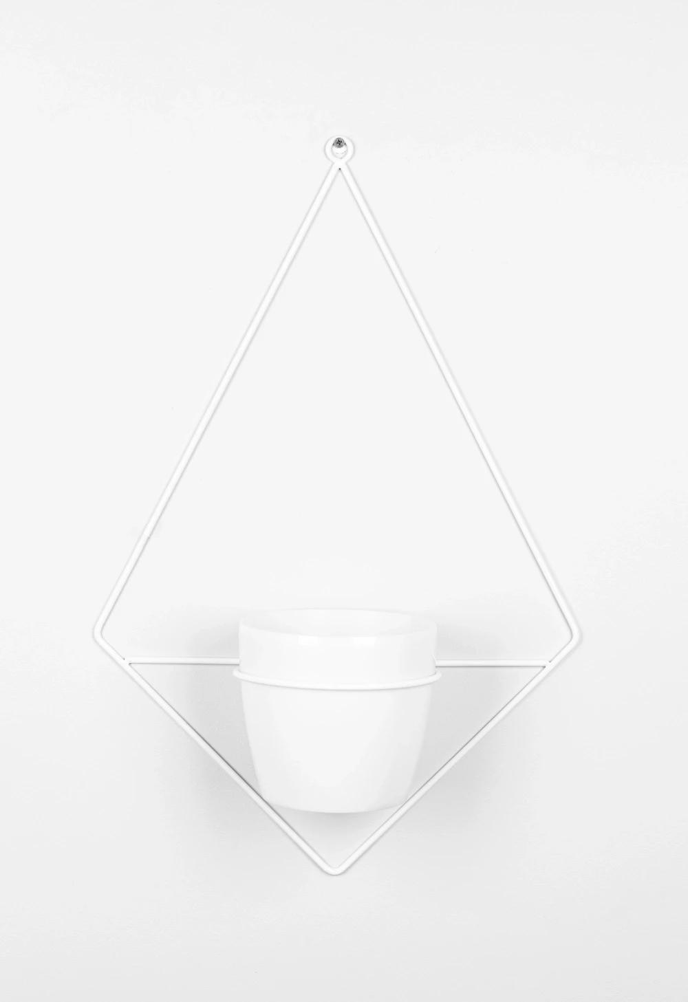 Kwietnik ścienny metalowy + osłonka Diament