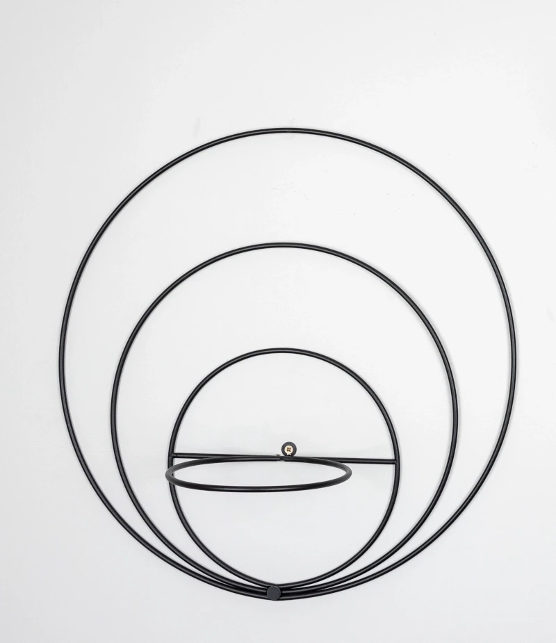 Kwietnik ścienny metalowy + osłonka Pawie Oko