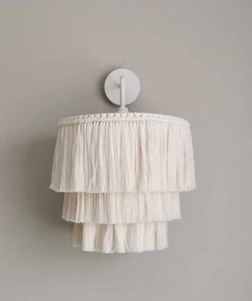 abażur sznurkowy handmade