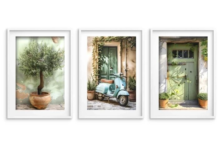 Plakaty bez ramek włoskie uliczki