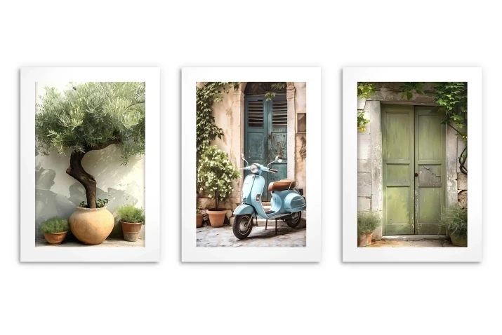 Plakaty bez ramek włoskie uliczki