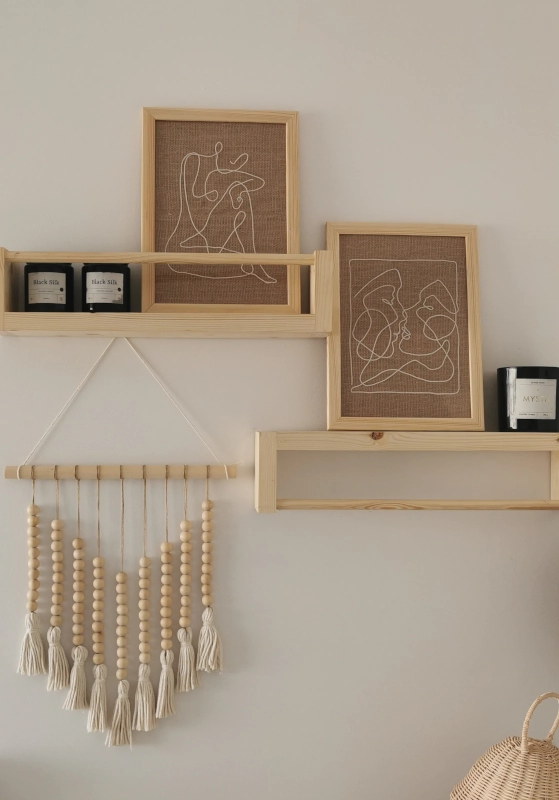 Dekoracja boho handmade na ścianę