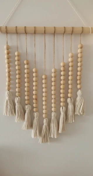Dekoracja boho handmade na ścianę