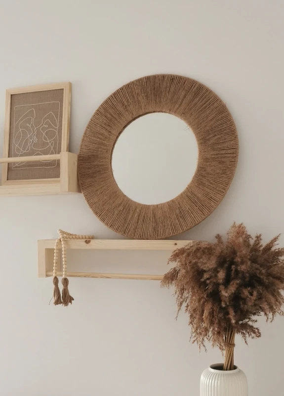 Lustro boho juta