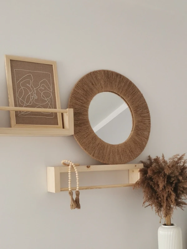 Lustro boho juta