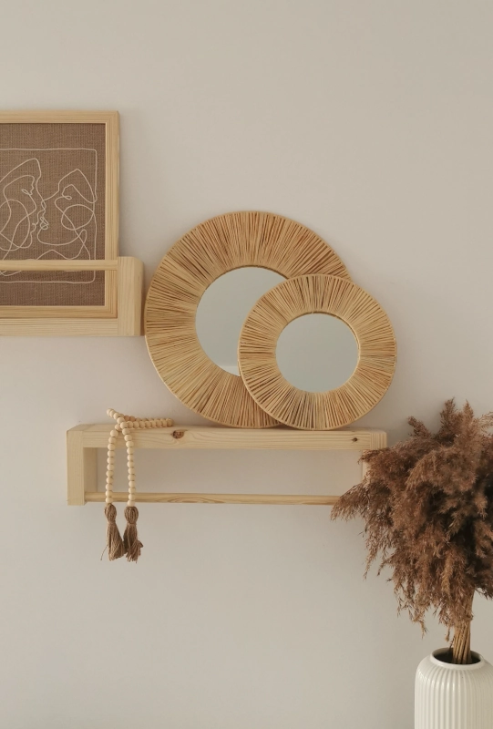 Lustro boho rafia handmade