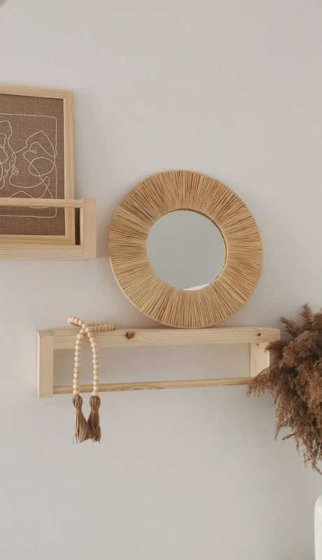 Lustro boho rafia handmade