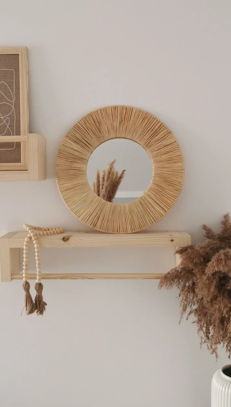 Lustro boho rafia handmade