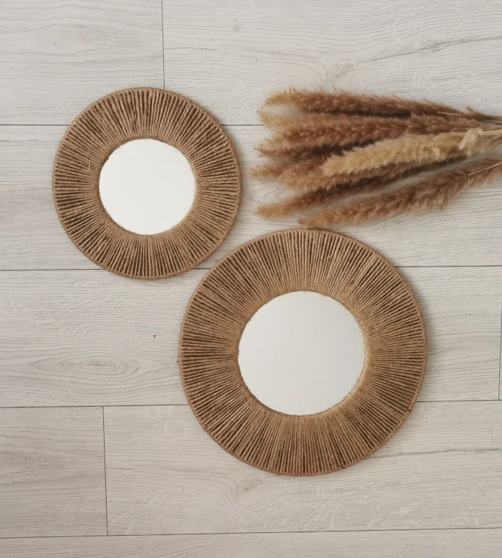 Lustro boho juta handmade