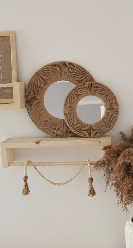 Lustro boho juta handmade
