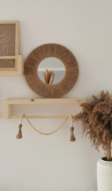 Lustro boho juta handmade