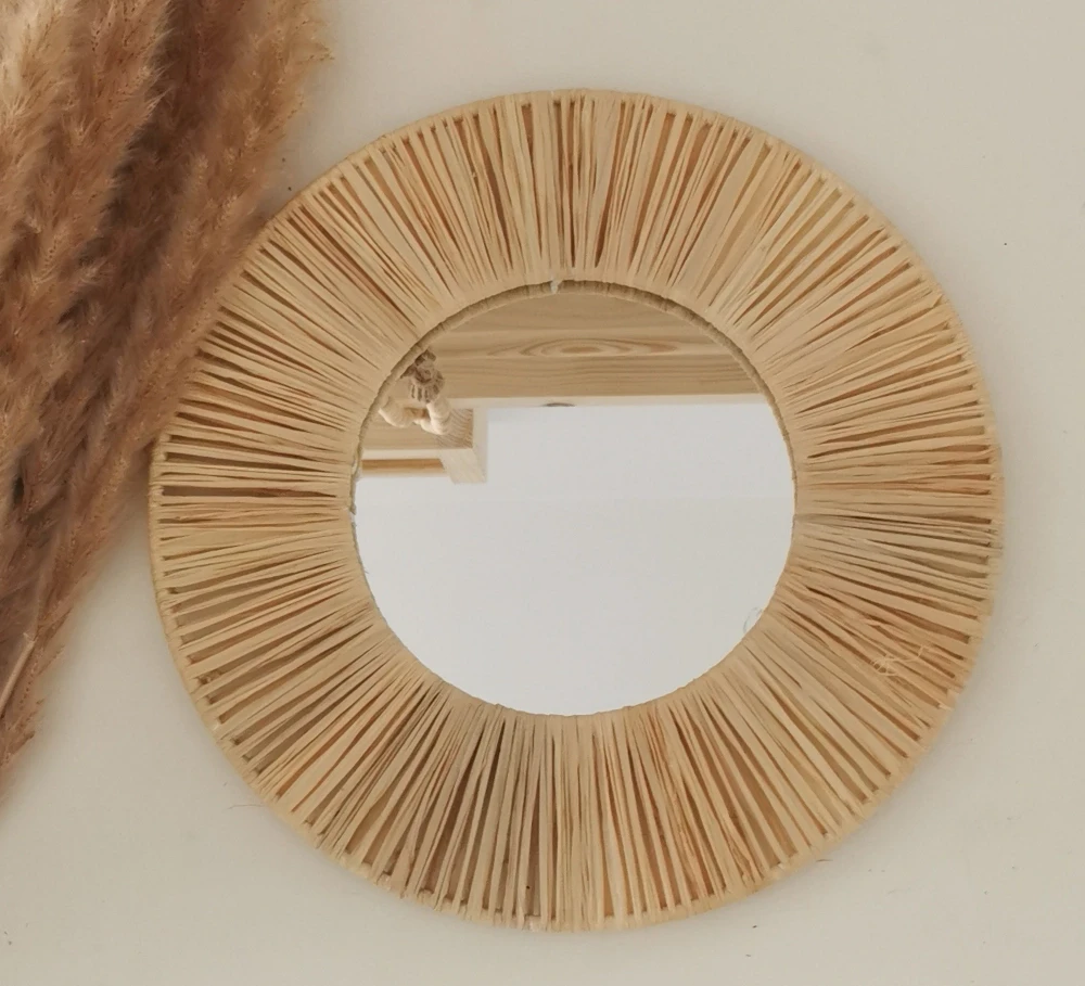 lustro rafia boho