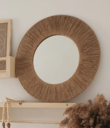 lustro z juty boho