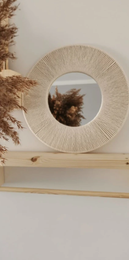 Lustro boho bawełniany sznurek