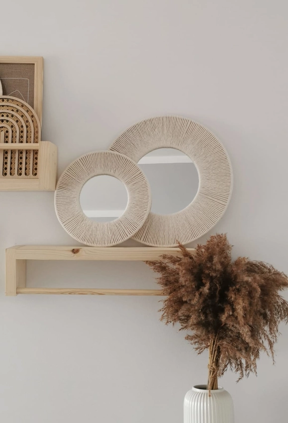 Lustro boho bawełniany sznurek