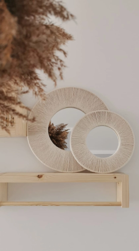 Lustro boho bawełniany sznurek
