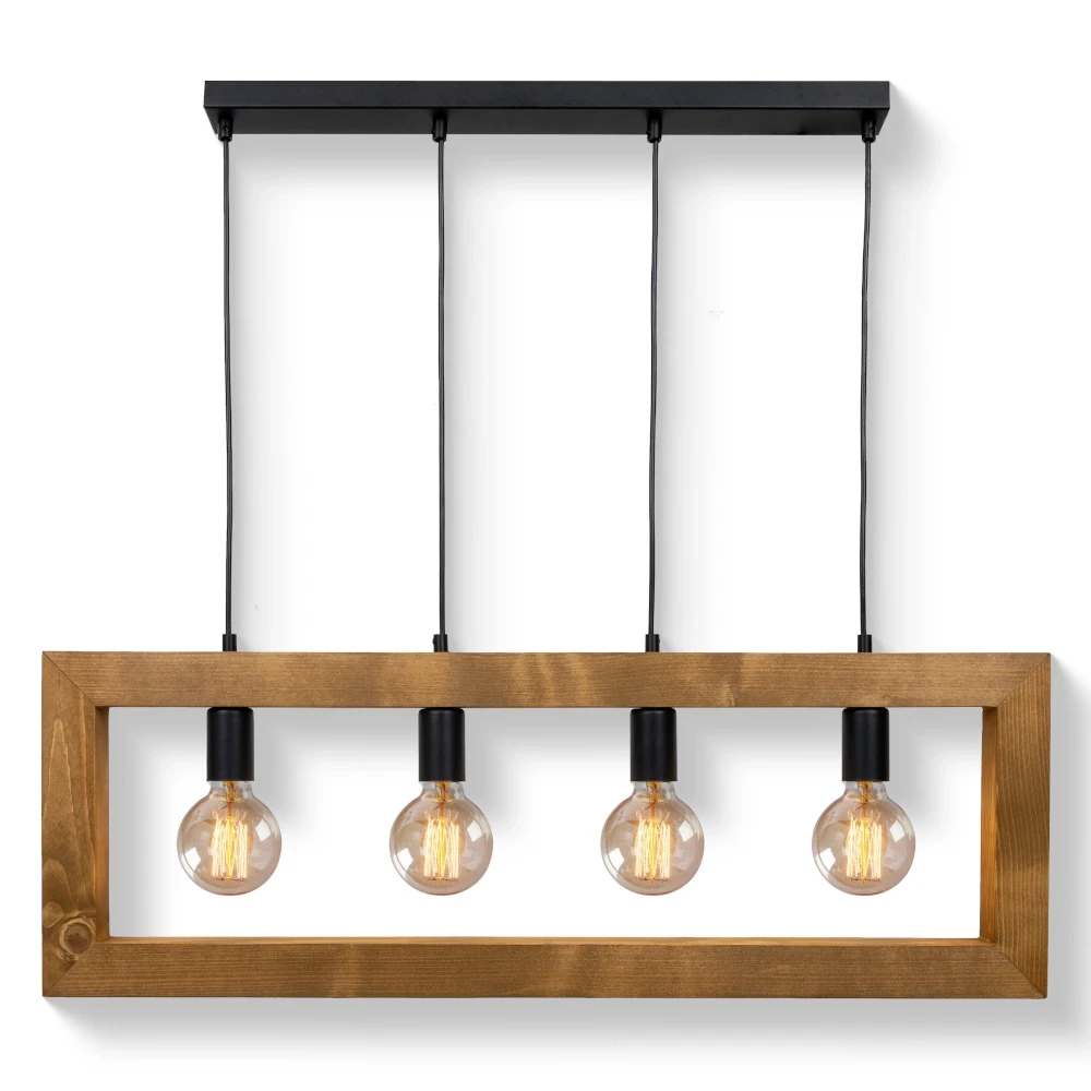 Lampa wisząca industrialna loft 4xE27