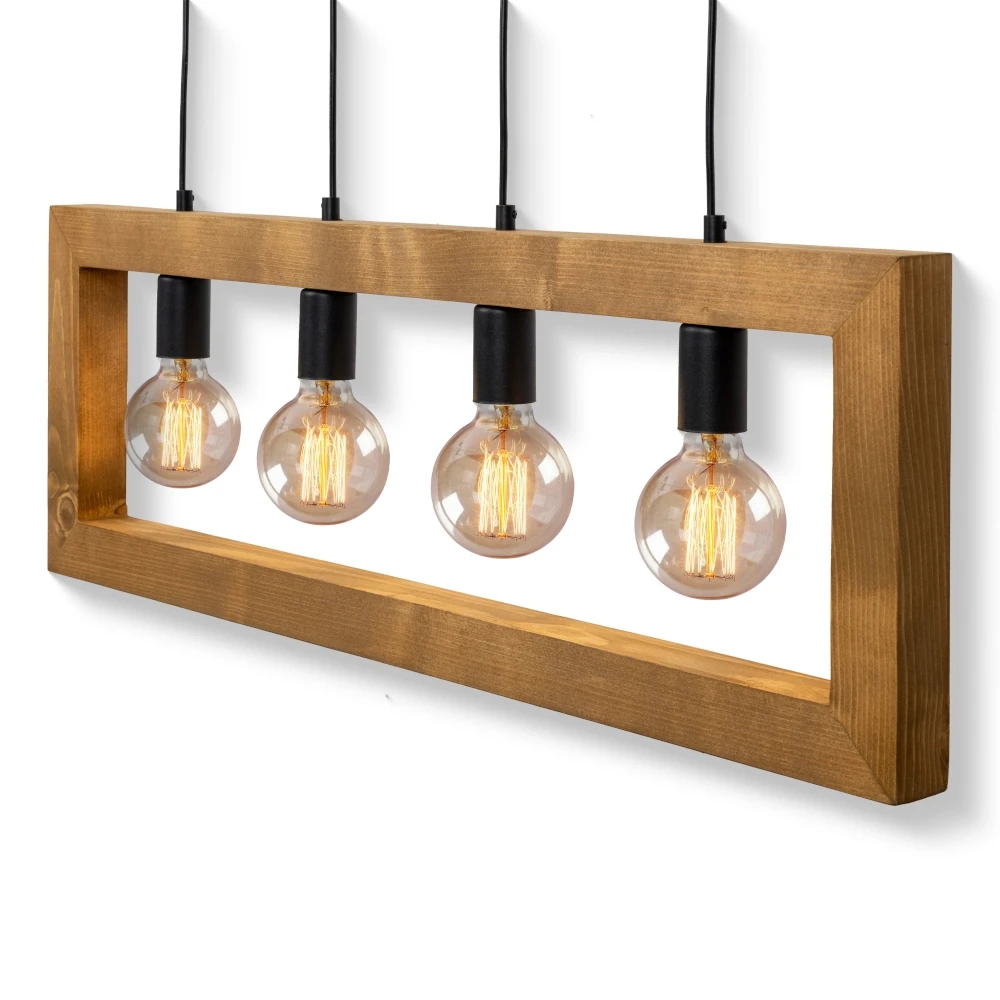 Lampa wisząca industrialna loft 4xE27