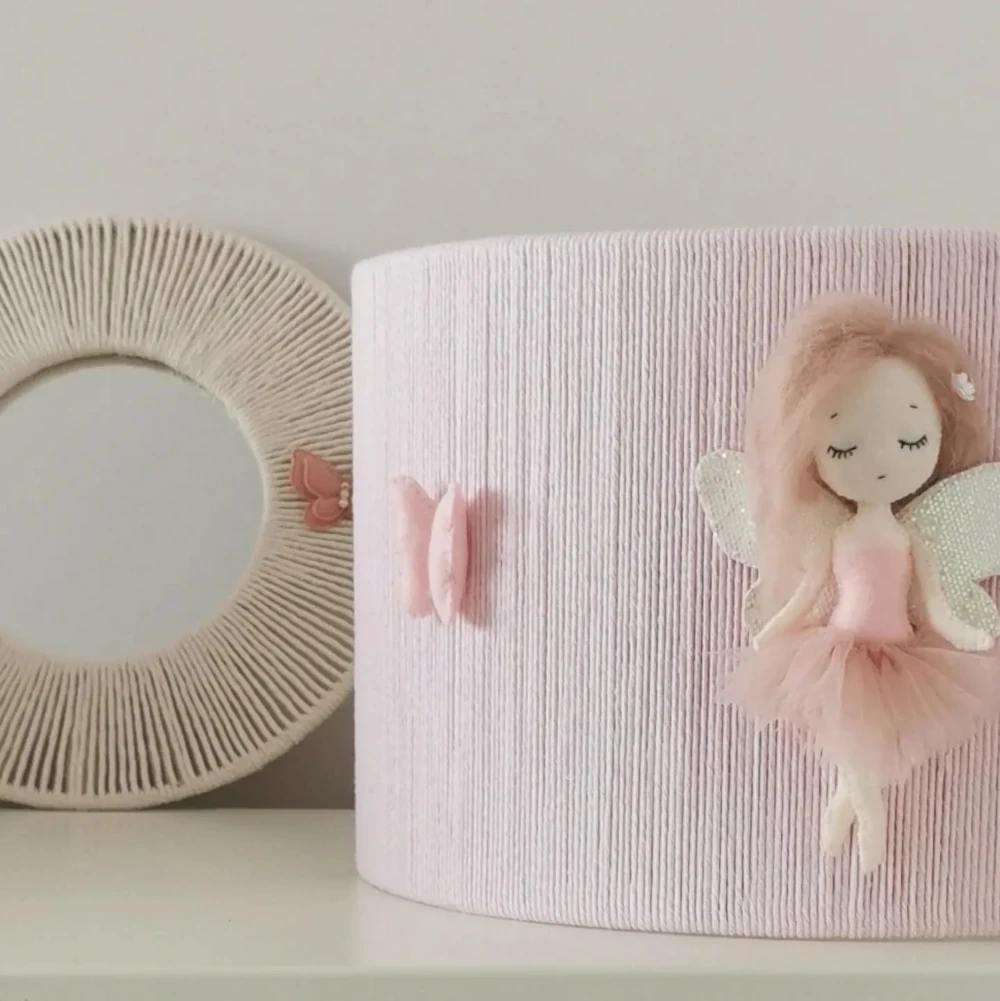 Lampa do pokoju dziecka abażur handmade Wróżka