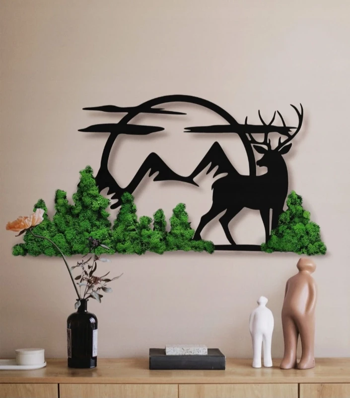 ażurowy obraz z chrobotkiem