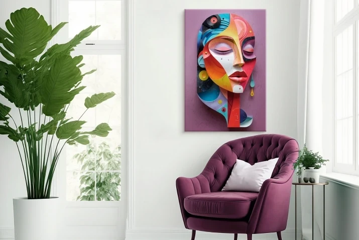 Obraz na płótnie canvas kobieta abstrakcja