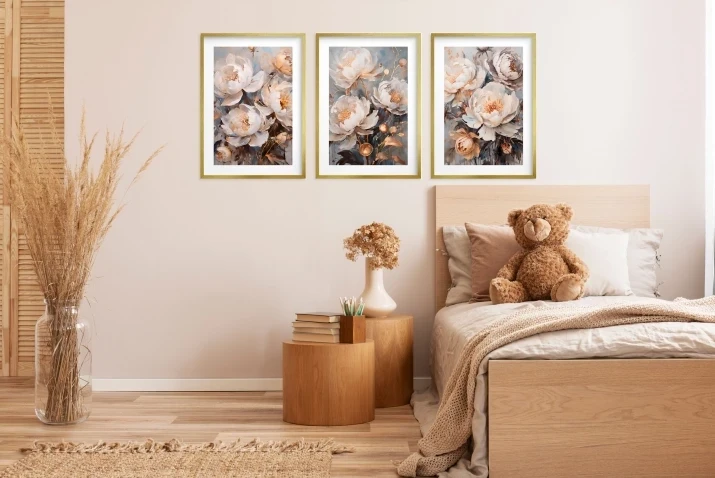 Plakaty bez ramek kwiaty piwonie