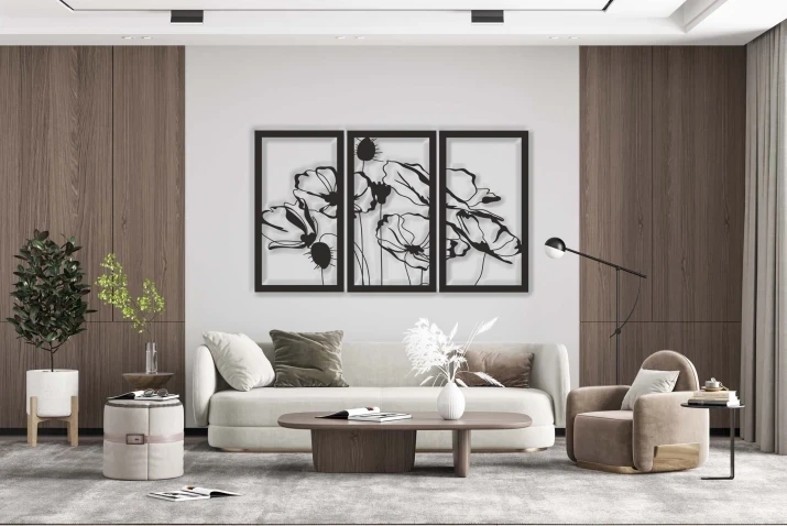 Ażurowy obraz tryptyk