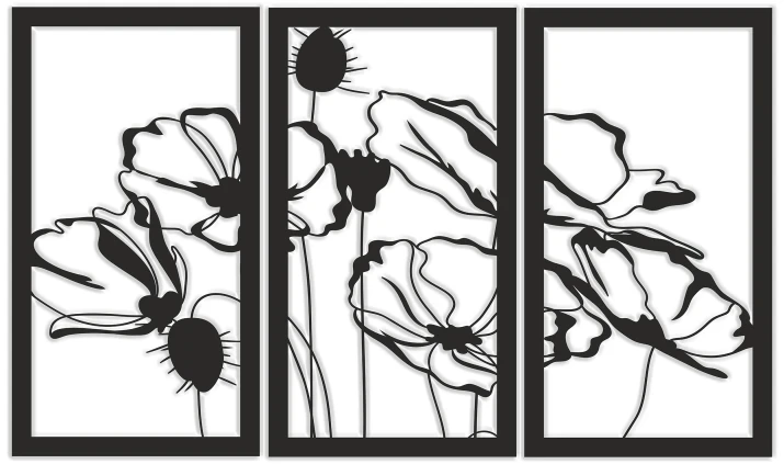 Ażurowy obraz tryptyk