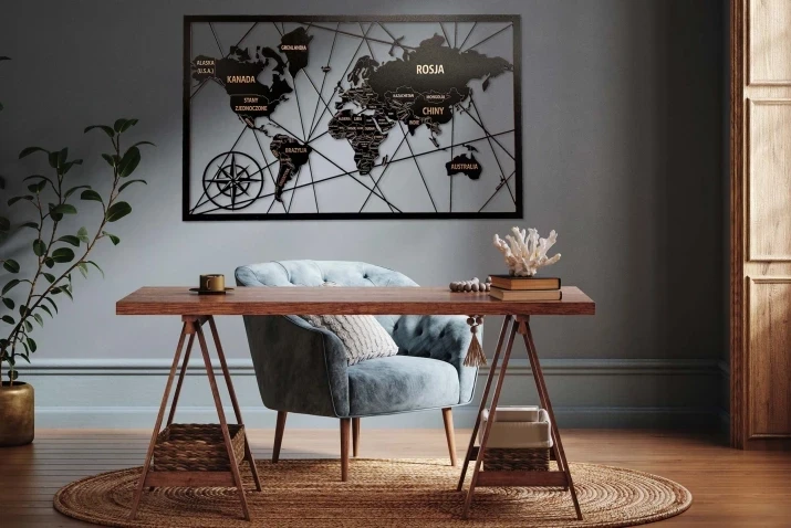 Ażurowy obraz mapa