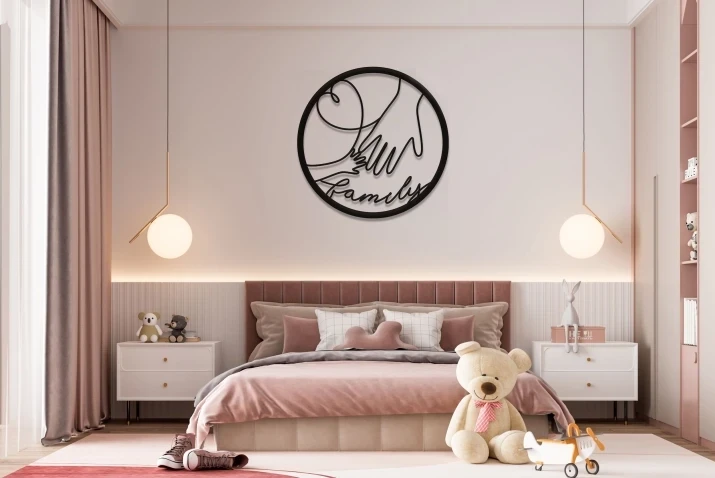 Ażurowy obraz okrągły Family