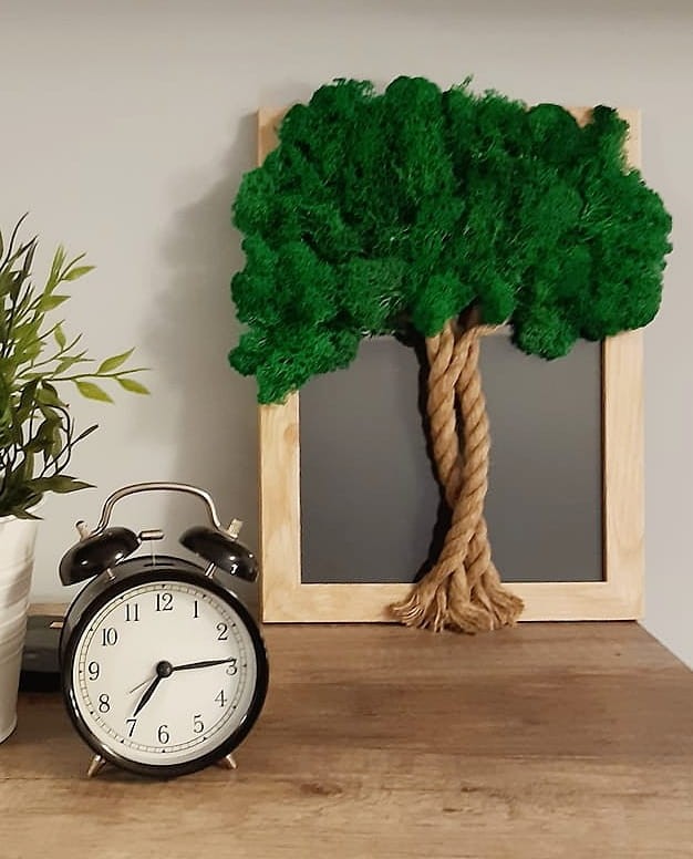 obraz ramka z chrobotkiem