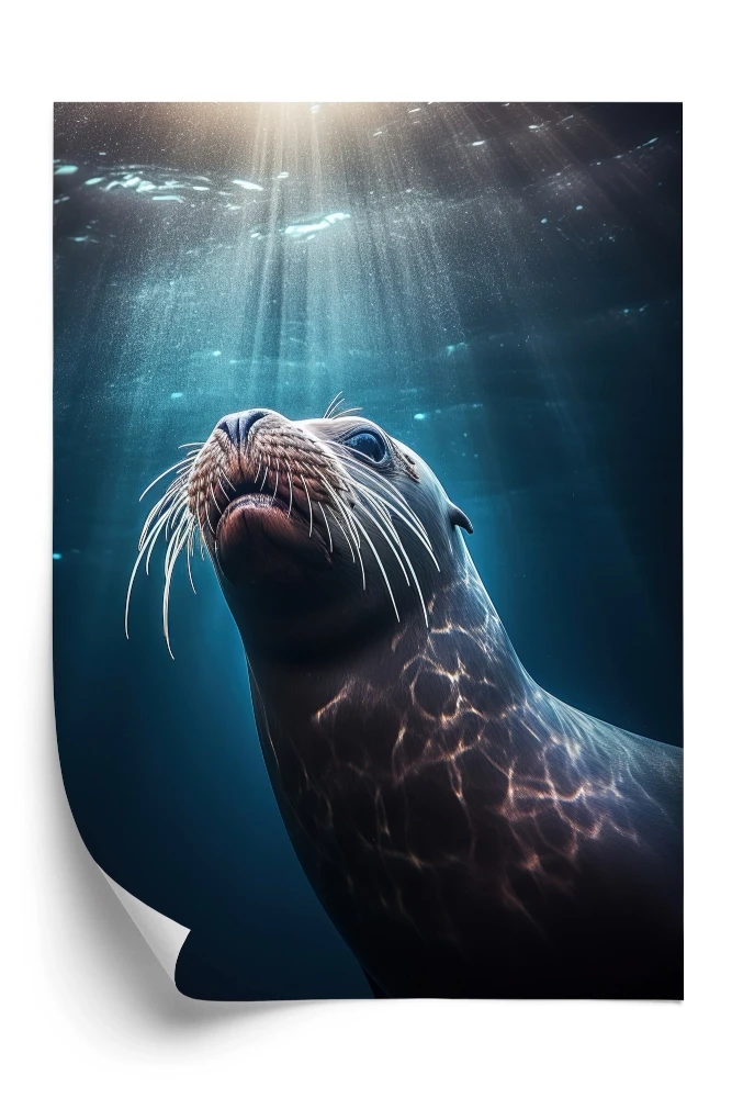 Plakat Foka Morskie Stworzenia