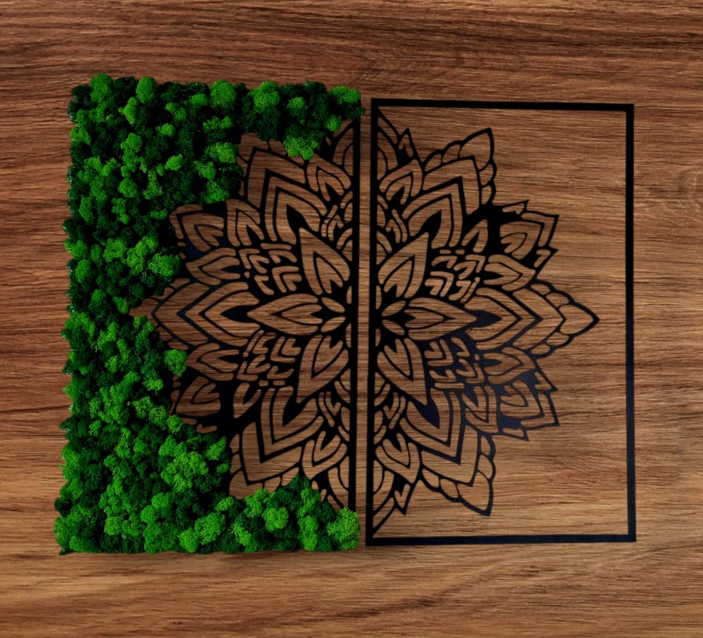 chrobotek dyptyk Mandala