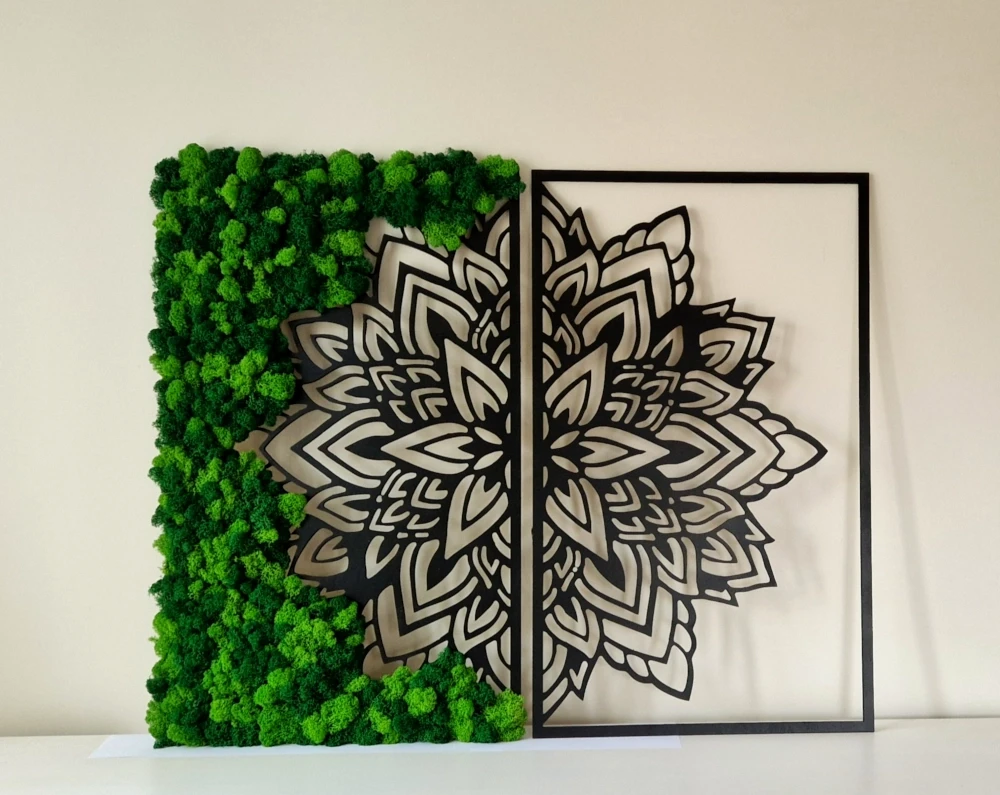 chrobotek dyptyk Mandala