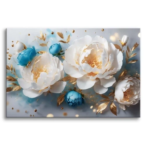 Obraz kwiaty niebieski