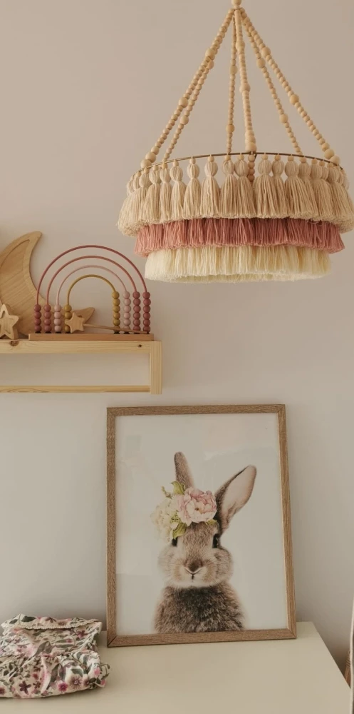 Lampa  abażur  handmade