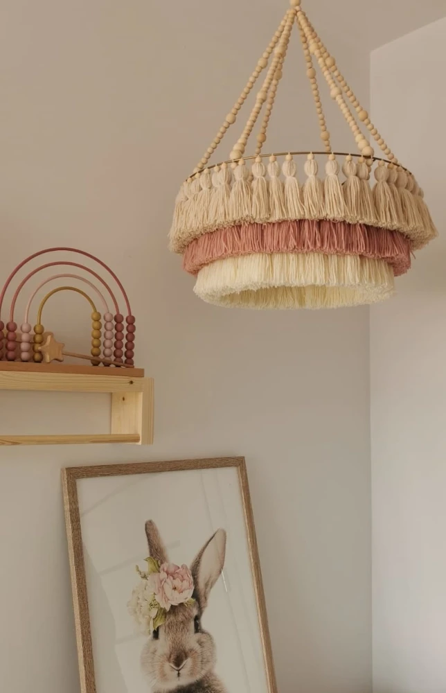 Lampa  abażur  handmade