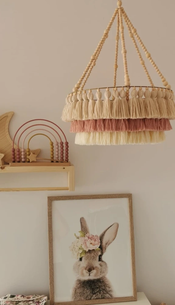 Lampa  abażur  handmade