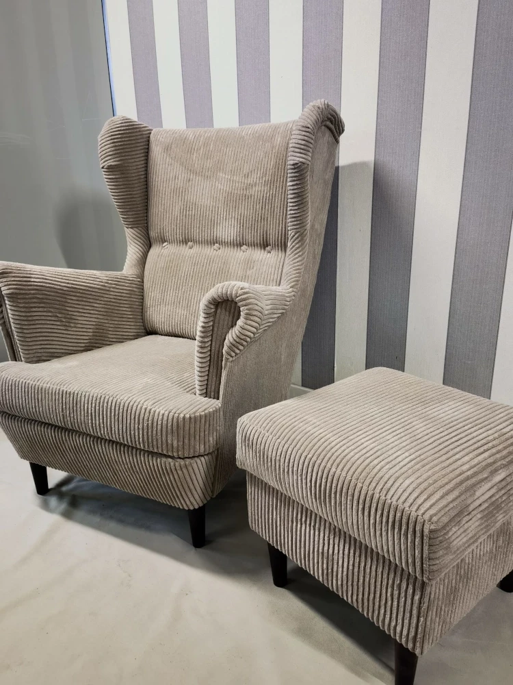 fotel uszak poso beż