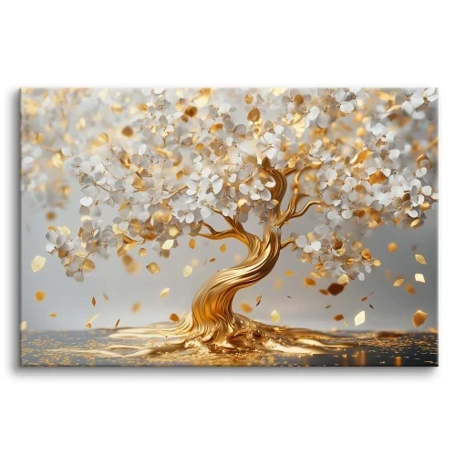 Obraz na płótnie canvas drzewo złoty