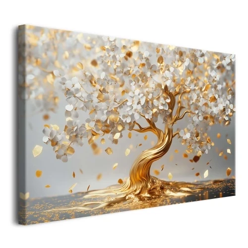 Obraz na płótnie canvas drzewo złoty