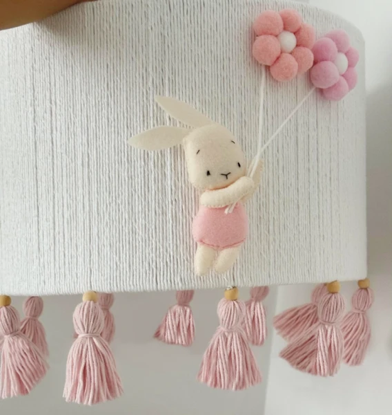 abażur handmade królik