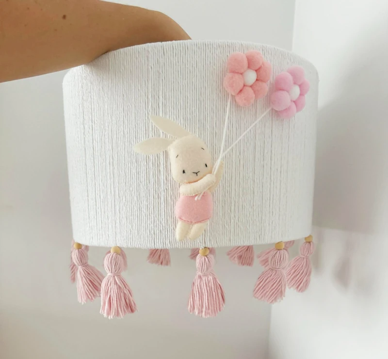 abażur handmade królik