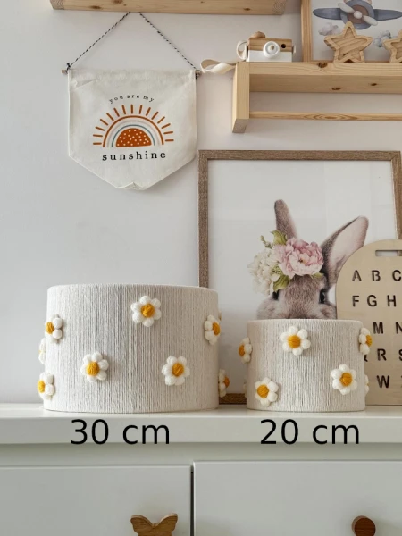 abażur kwiatki stokrotki
