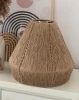 Lampa z abażurem stożek handmade juta