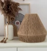 Lampa z abażurem stożek handmade juta