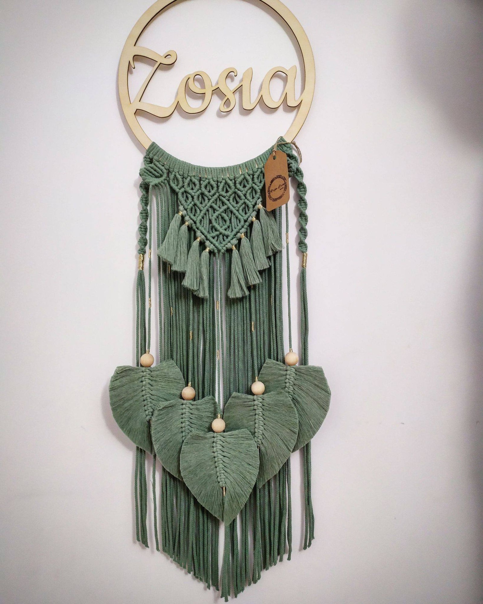 łapacz snów kolor szałwia