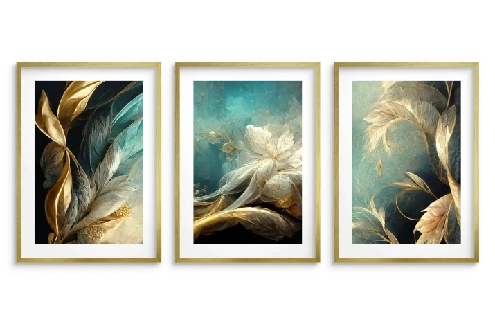 Plakaty zestaw kwiaty