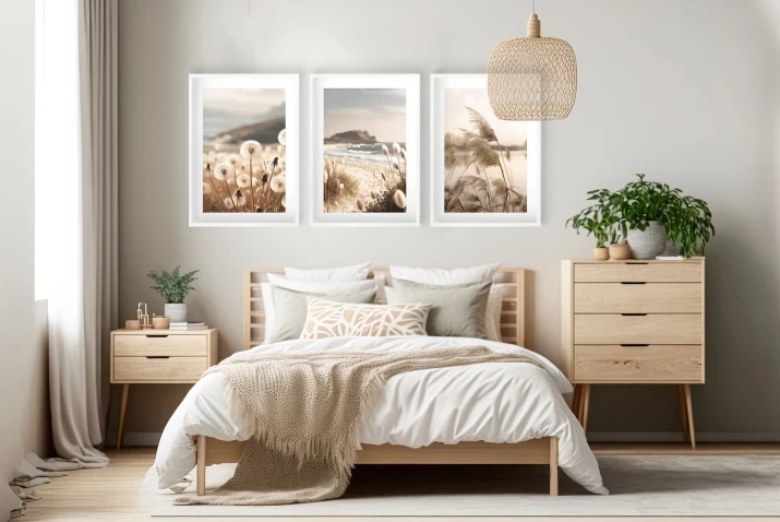 Plakaty zestaw boho do sypialni